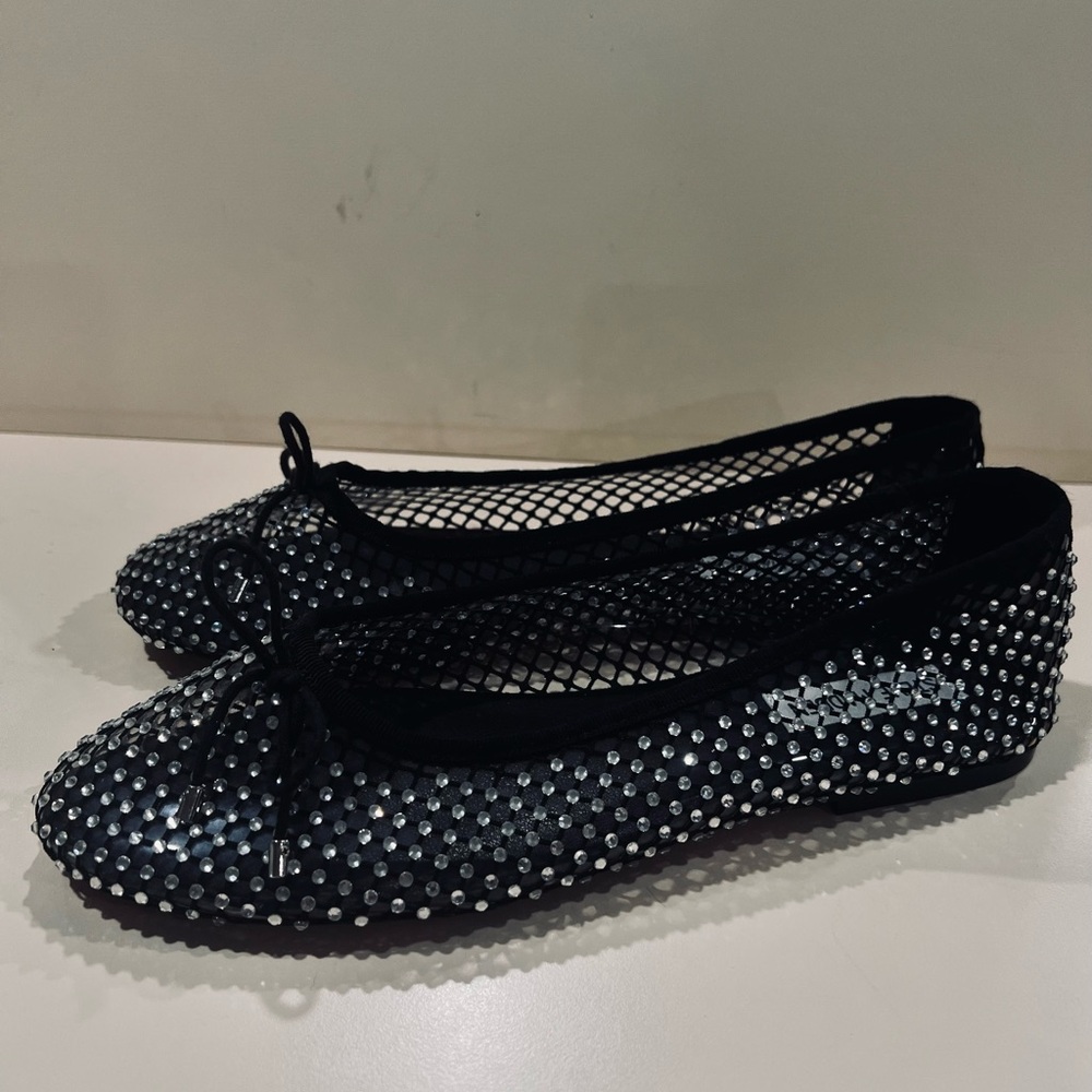 Steve Madden Rhinestone Embellished Ballet Flats Women's Size 9.5M, like new